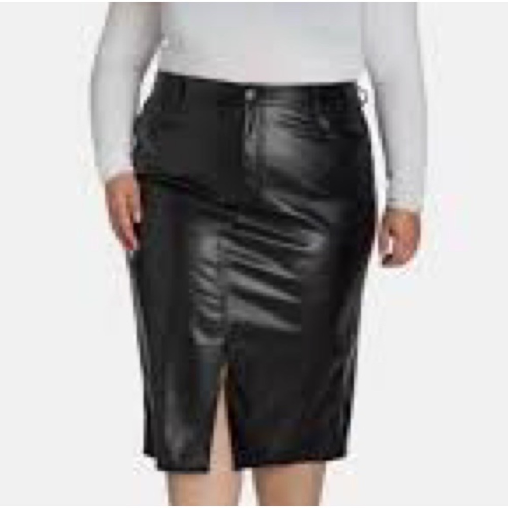 Terra & Sky Black Midi Skirt